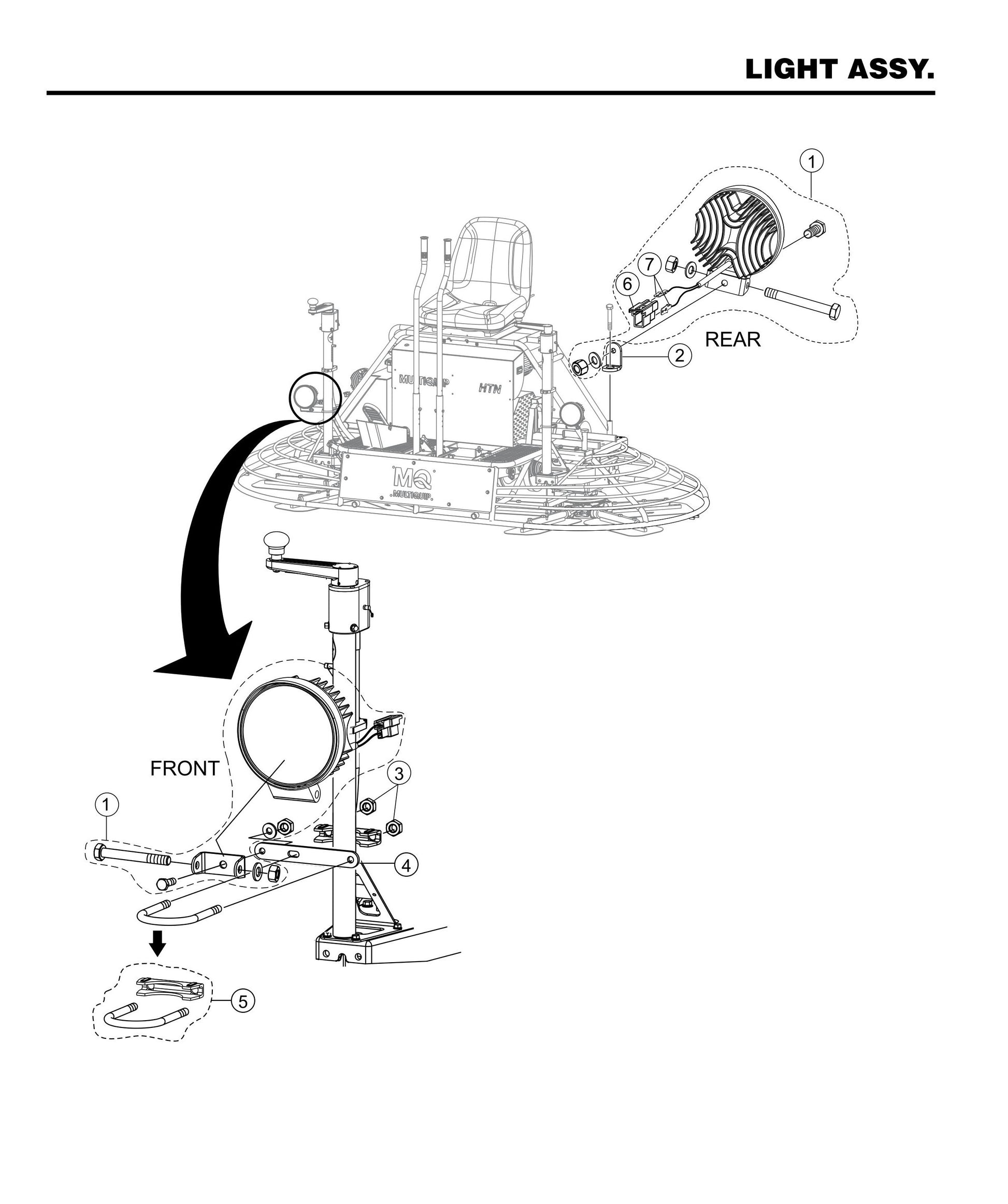 HTNS5S-2 Light Assembly