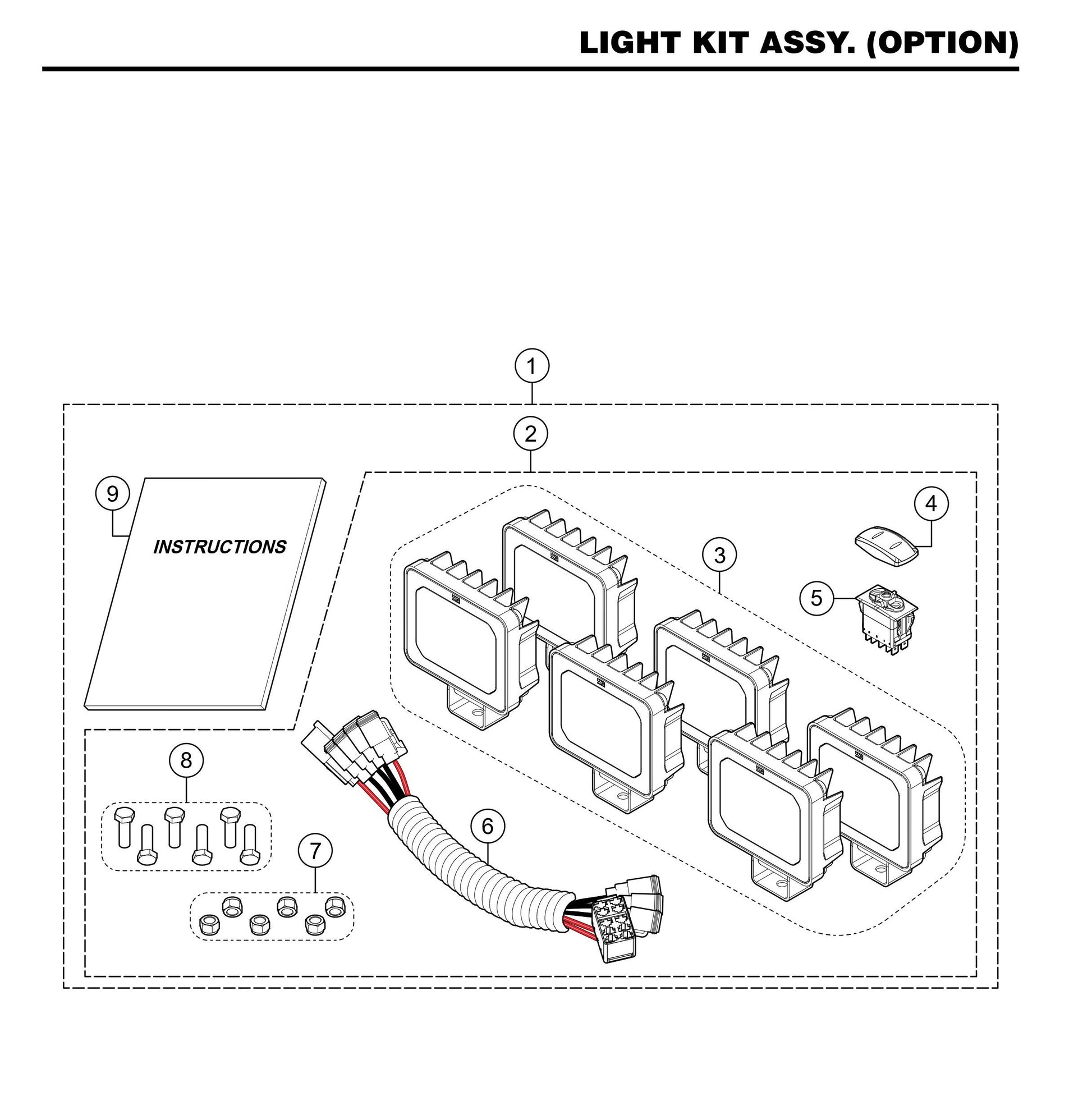 LD6 Light Kit Assembly (Option)