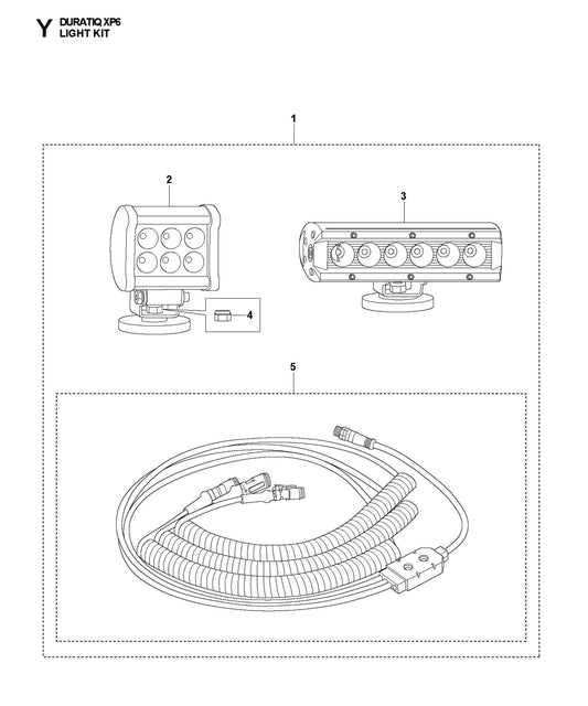 Light Kit Parts For HTC XP6 By Husqvarna