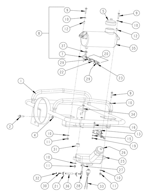 270 Lo- Profile Handle (Oil Injected Only) Parts By MBW