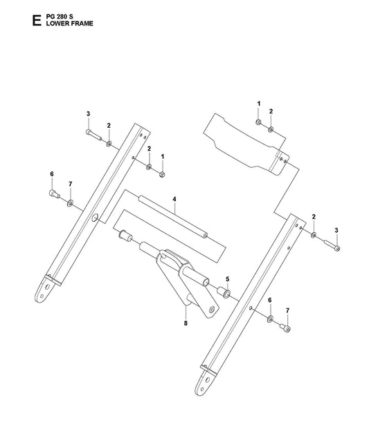 Lower Frame Parts For PG 280 S v.1 By Husqvarna