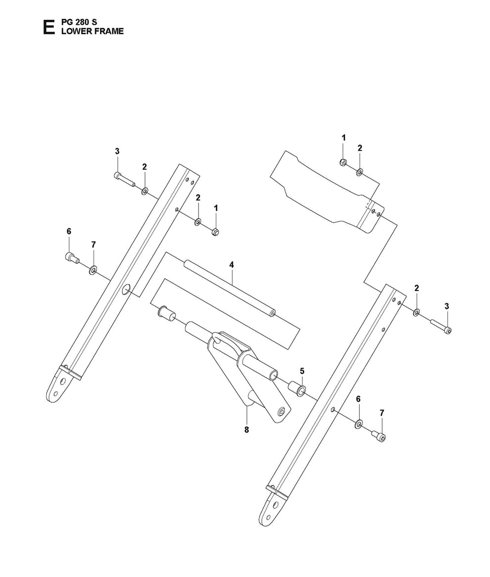 Lower Frame Parts For PG 280 S v.1 By Husqvarna