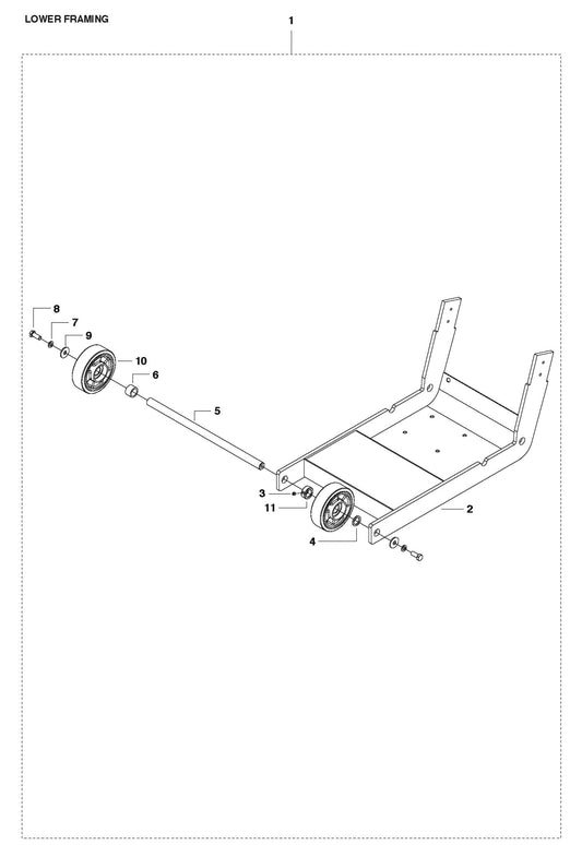 Lower Framing For FS520 By Husqvarna