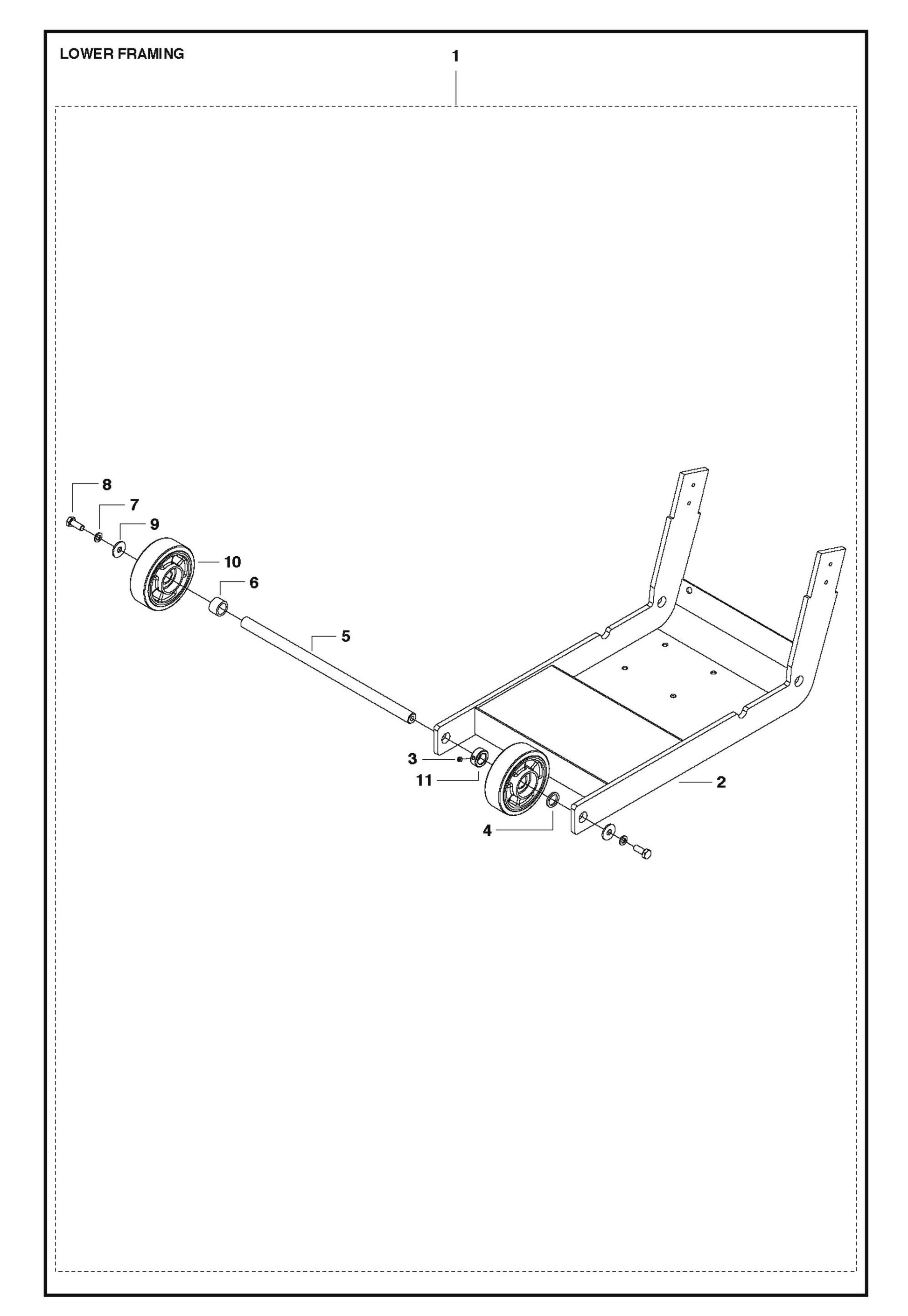 Lower Framing For FS513 By Husqvarna