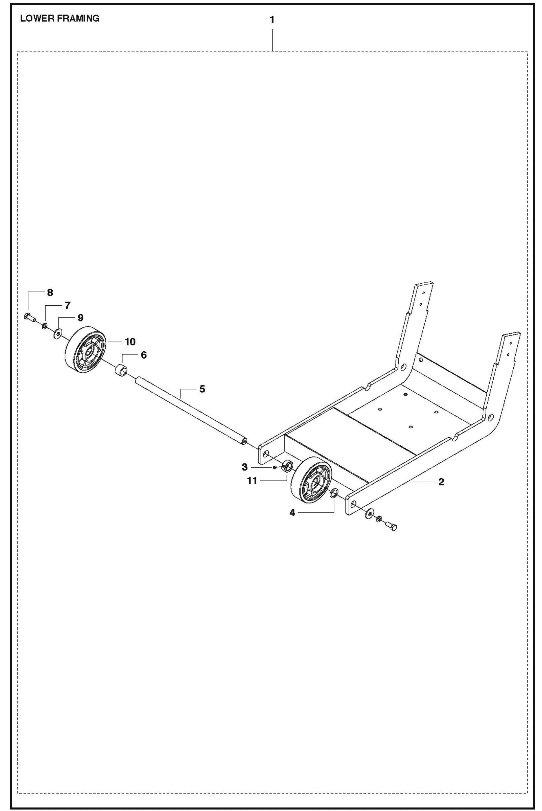 Lower Framing Parts For FS524 By Husqvarna