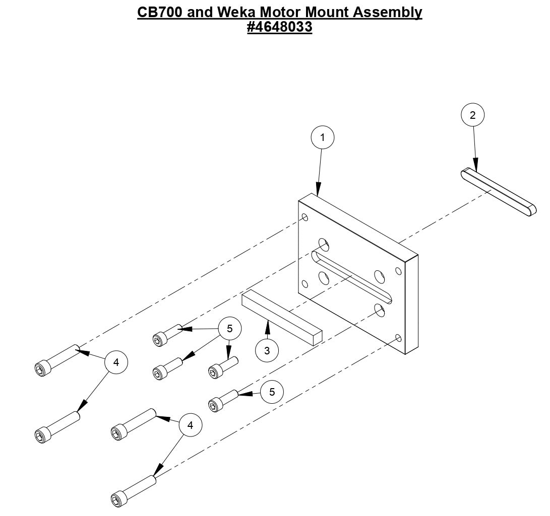 M-2 CB700 and Weka Motor Mount Assembly
