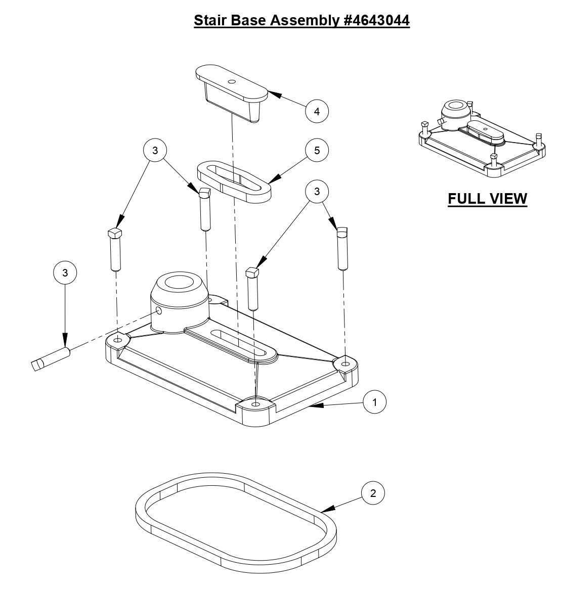 M-3 Stair Base Assembly
