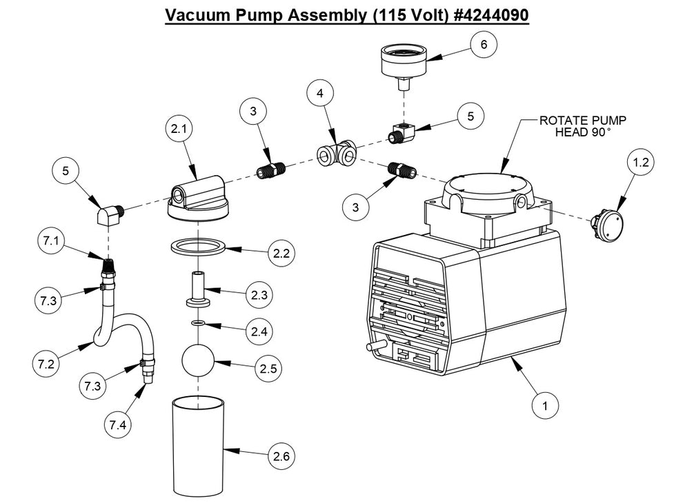 M-5 Pro Vacuum Pump Assembly