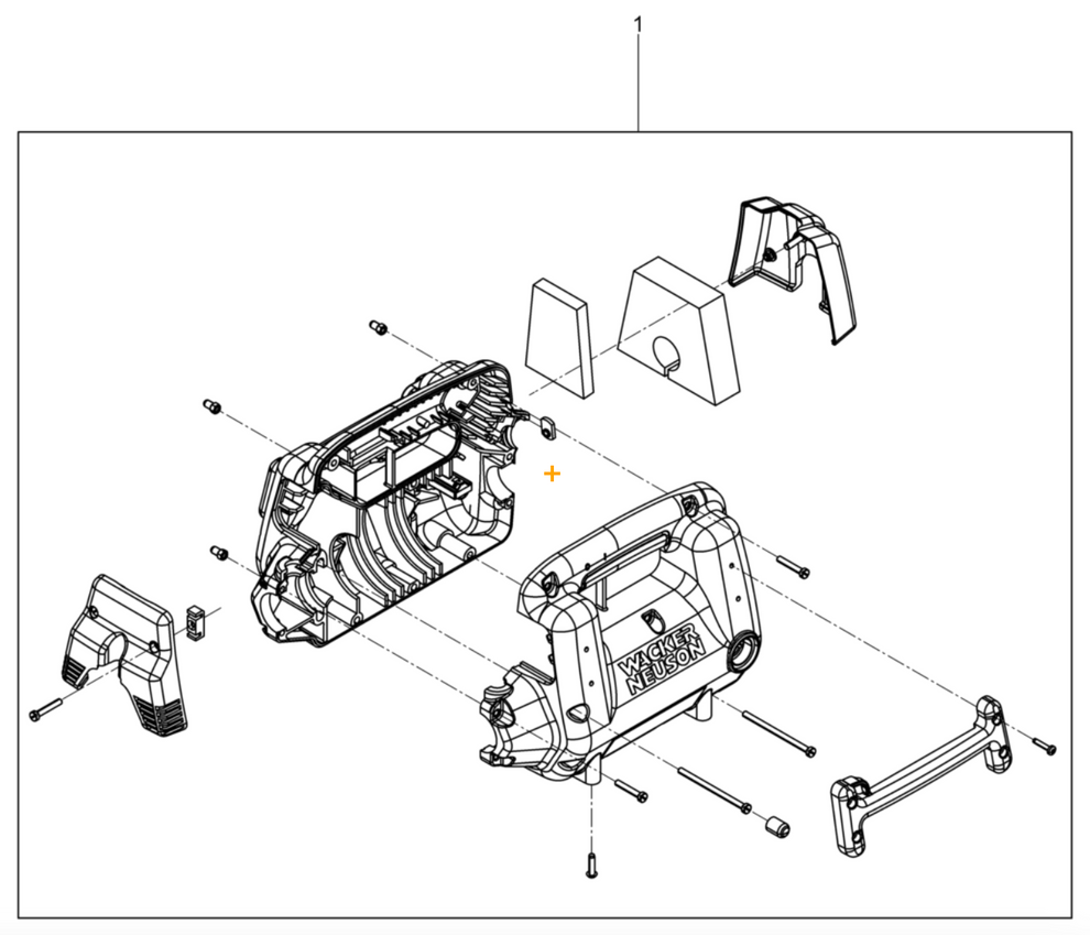 Housing Assembly for M3000 120V Concrete Vibrators 