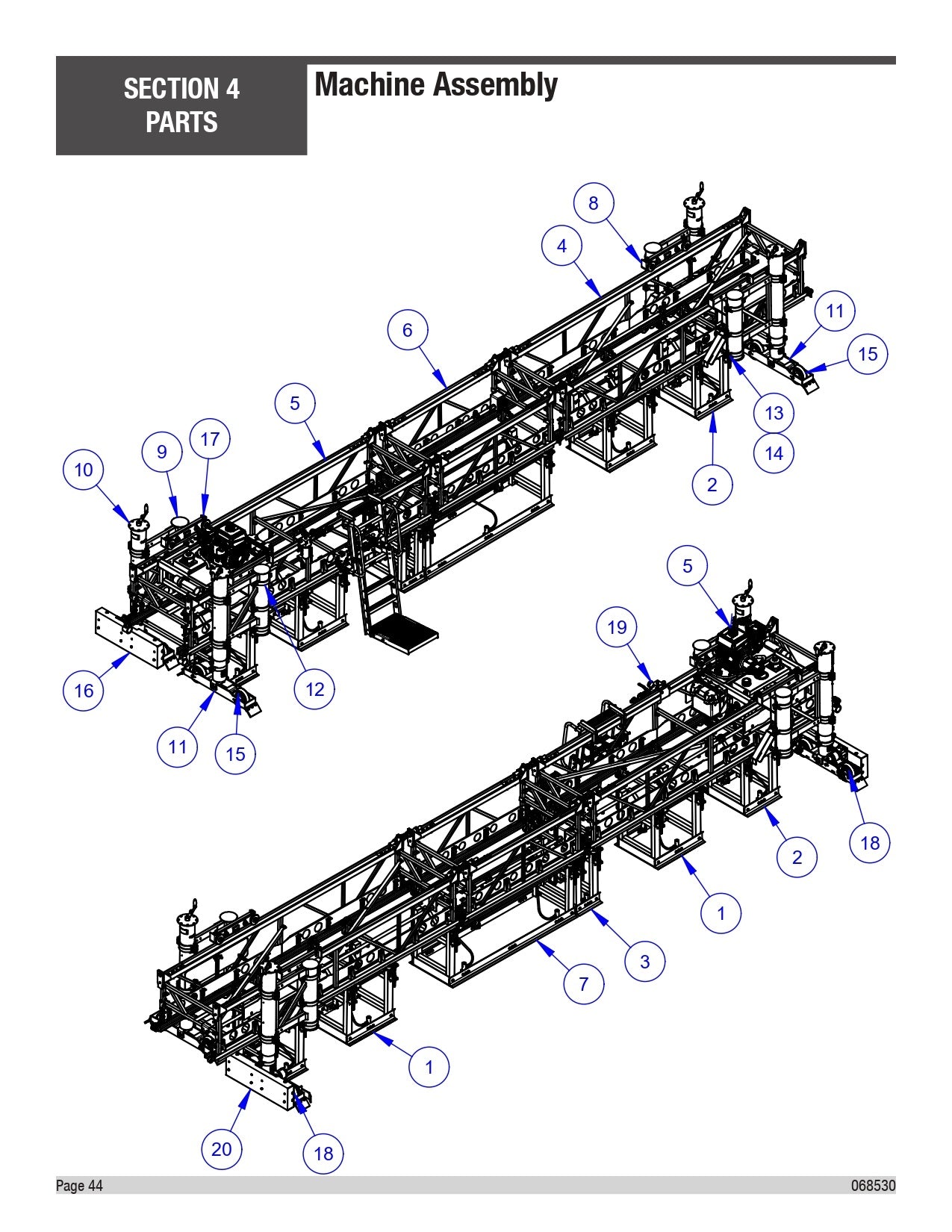 VLP2424 Machine Assembly Parts by Allen Engineering