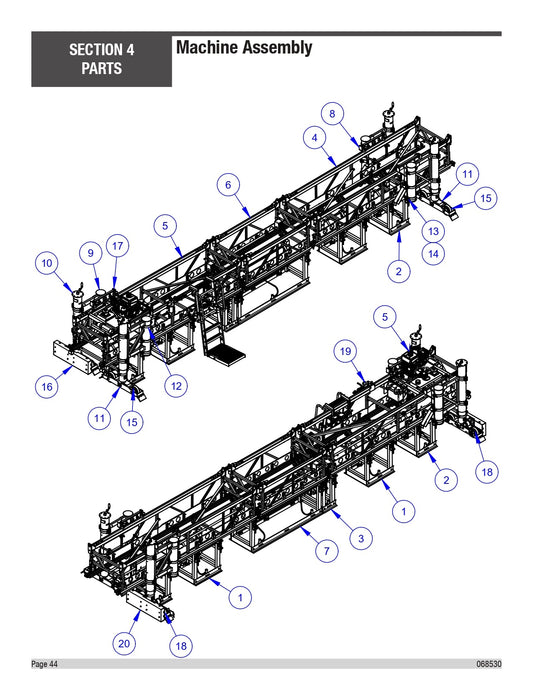 VLP2424 Machine Assembly Parts by Allen Engineering