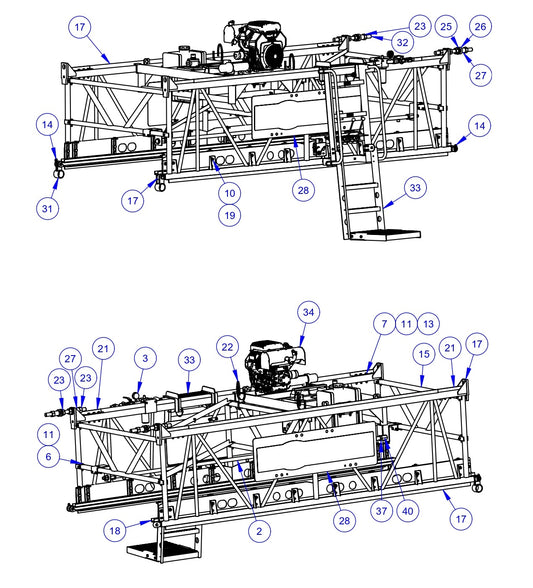 VLP3036 Mainframe - Power End Assembly Parts by Allen Engineering