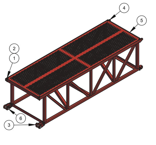 WB1824 Mainframe Assembly -6 Foot Parts by Allen Engineering
