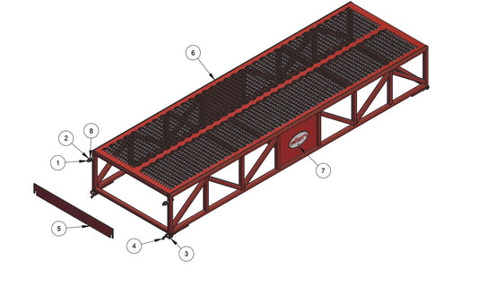 WB1224 Mainframe Assembly -7.5 Foot Assembly Parts by Allen Engineering