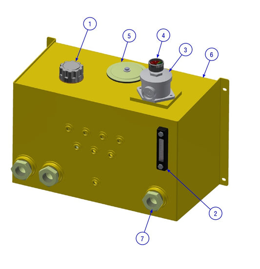 BDF6048B Mainframe Hydraulic Tank Assembly Parts by Allen Engineering