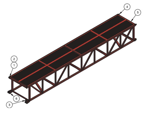 WB1824 Mainframe Assembly - 12 Foot Parts by Allen Engineering