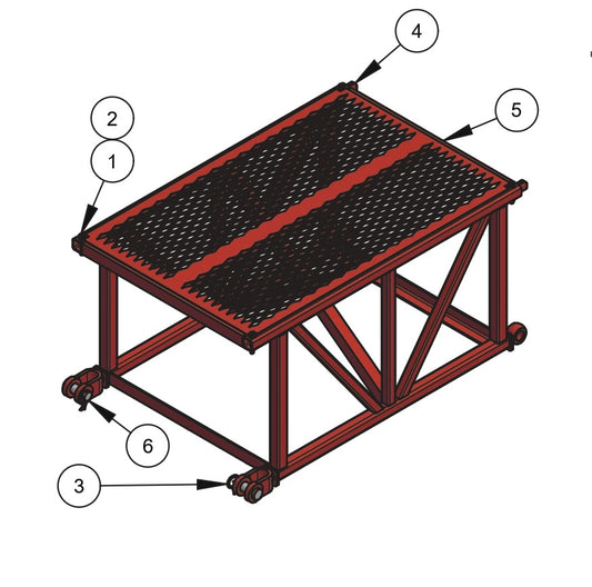 WB1824 Mainframe Assembly - 3 Foot Parts by Allen Engineering