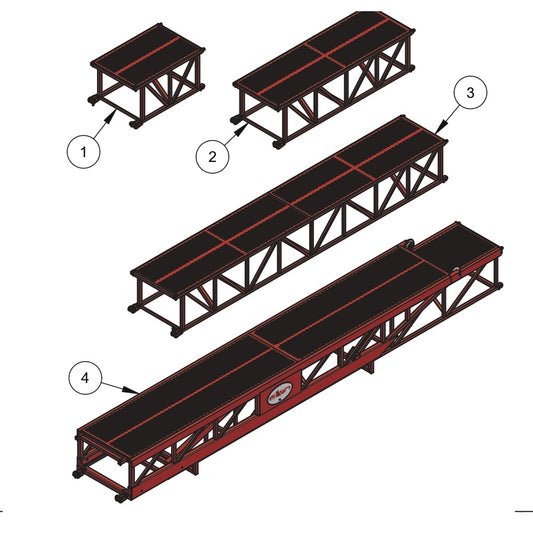 WB1824 Mainframe Sizes by Allen Engineering