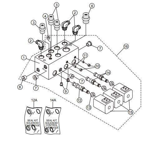 WBH-16EAWD Manifold  Assembly Parts by Multiquip Whiteman
