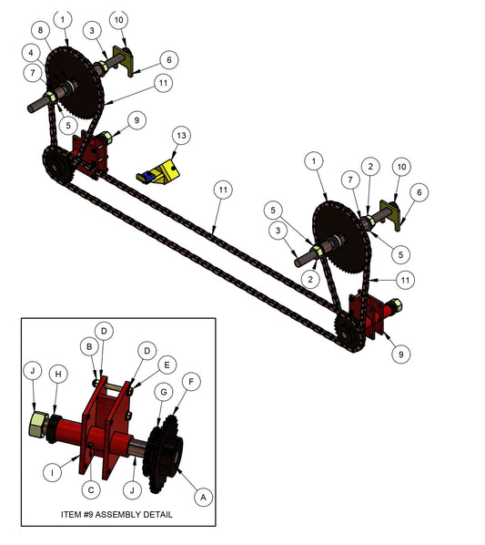 BDF6048B Manual Crown Kit Assembly Parts by Allen Engineering