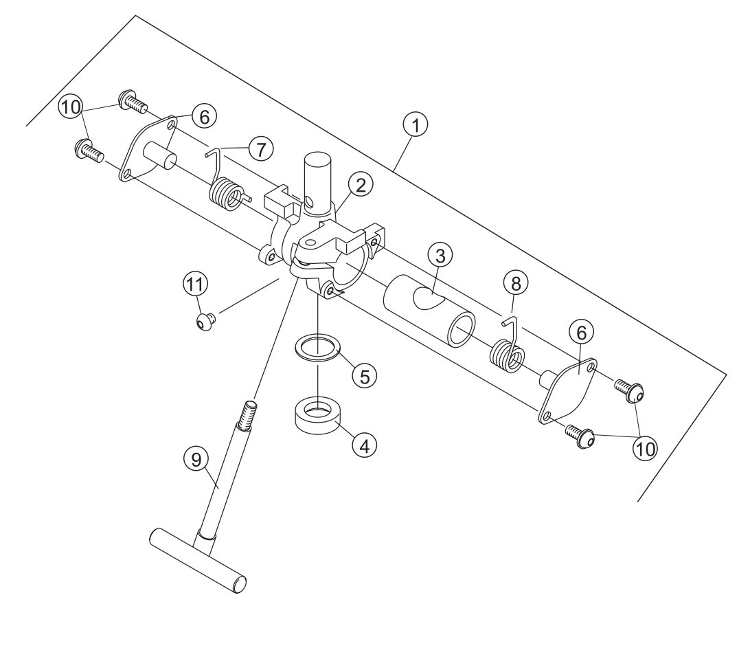 GB114BC Mast Adapter Assembly Parts by Multiquip