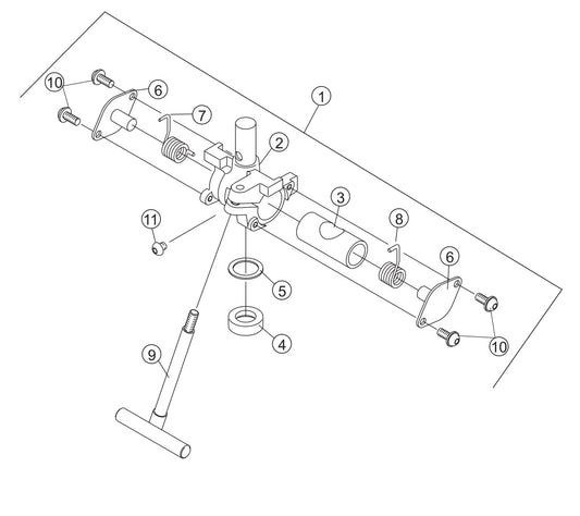 GB114BC Mast Adapter Assembly Parts by Multiquip