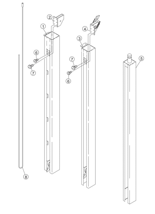 GB114BC Main Section Assembly Parts by Multiquip