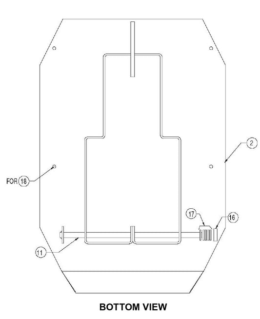 MB-16 Bucket Base Plate Parts By Miller Curber