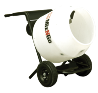 Poly Drum 3 Cu. Ft. MC3PEA Concrete Mixer by Multiquip Whiteman, 75HP Electric 115V Includes Stand