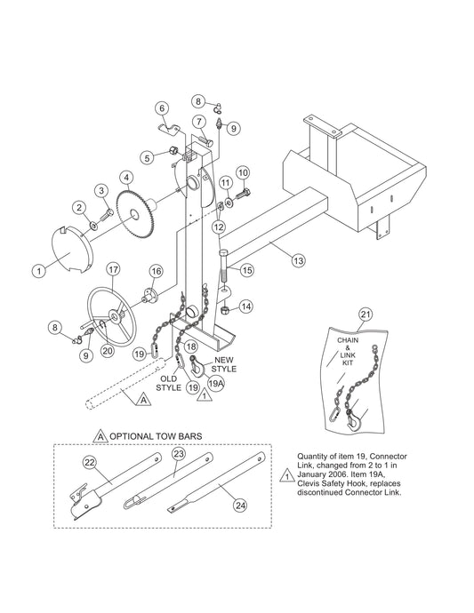 Main Frame Assembly Parts- MC64SH,MC64PH,MC64SE,MC64PE Honda GX160/GX240 Gasoline Engines and 1.5 HP Electric Motor