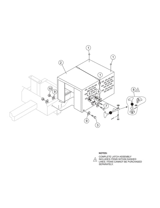 Cabinet Assembly Parts- MC64SH,MC64PH,MC64SE,MC64PE Honda GX160/GX240 Gasoline Engines and 1.5 HP Electric Motor