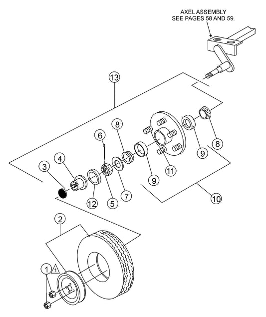 MLT Axle Assembly Parts by Multiquip