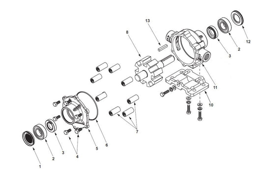 PS7560XL Power Sprayers Pump Assembly Parts-5 By Allen Engineering