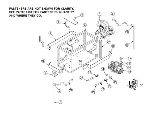 PS7560XL, PS9910 Power Sprayers Assembly Parts-2 By Allen Engineering