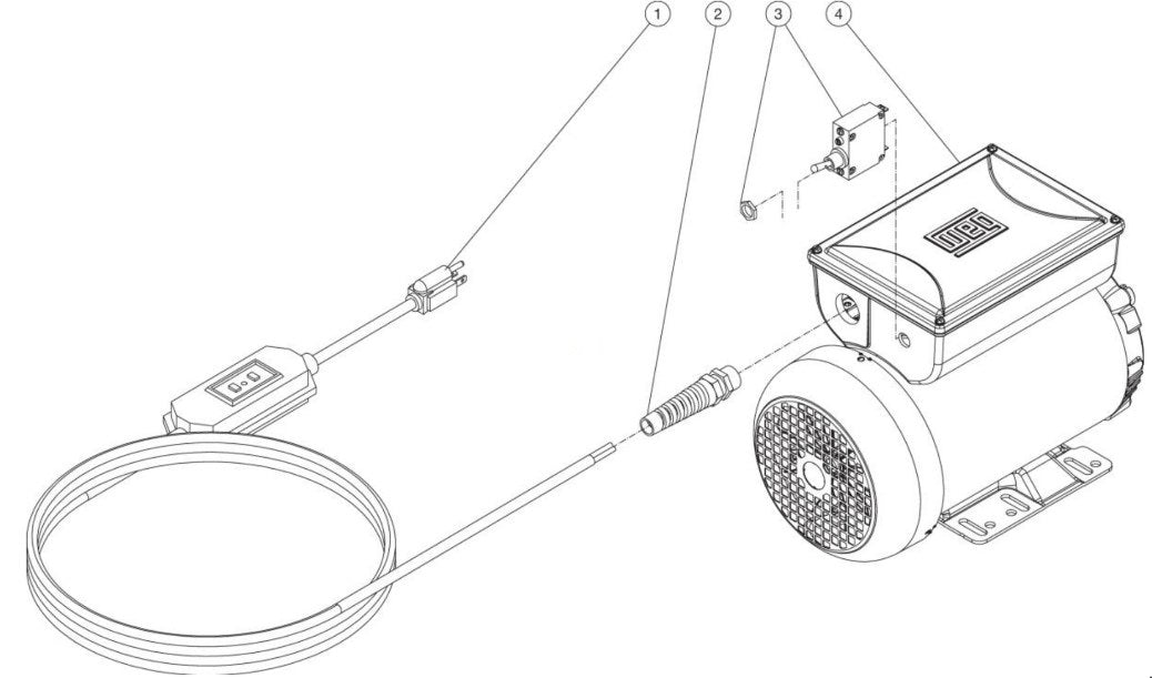 CD-1002-3MUH/4MUH, CD-1502-3MUH/4MUH Motor Assembly Parts 