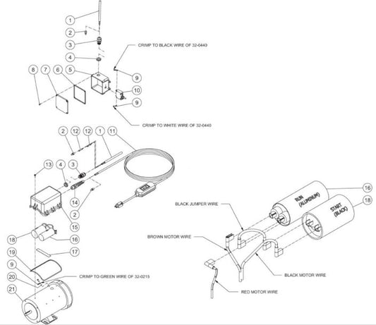 CD-1502-3MUH1 (sn:0-11370102) Motor Assembly Parts 