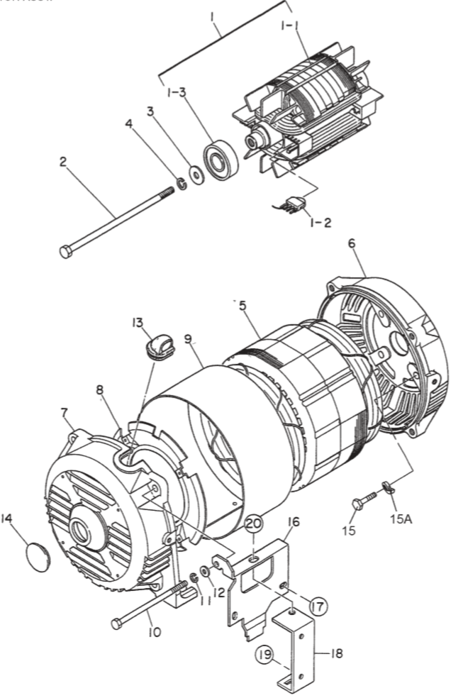 GA25H GA-2.5H Generator Assy. Parts By Multiquip 
