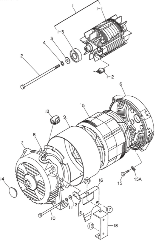 GA25H GA-2.5H Generator Assy. Parts By Multiquip 