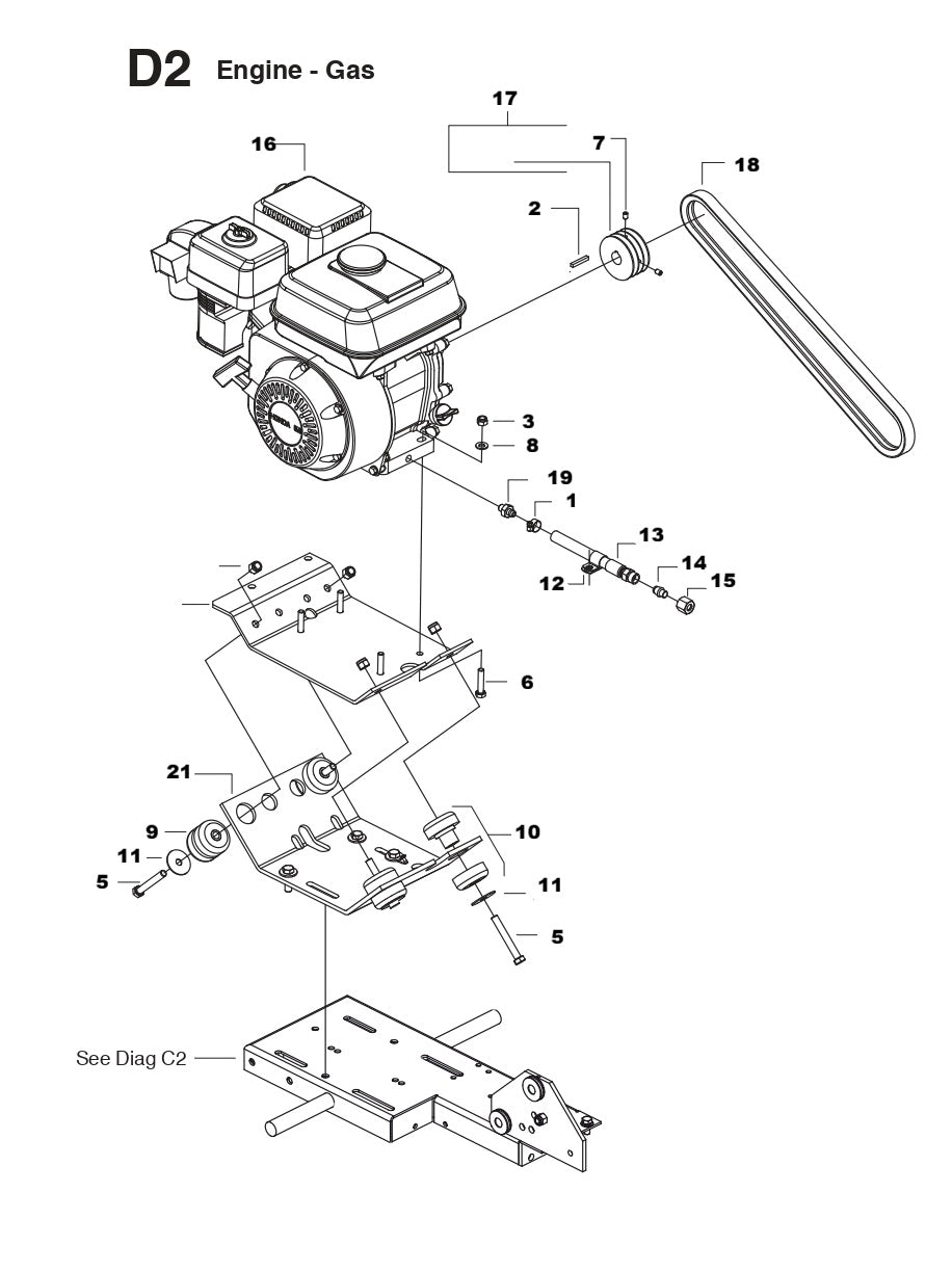 MS355 G Gas Engine Assembly Parts By Husqvarna