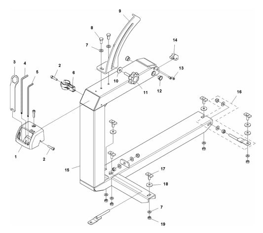 MS 360 Arm Assembly Parts