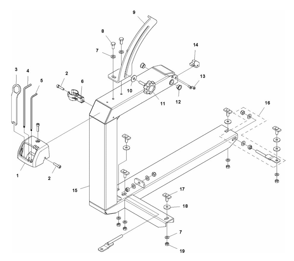 MS 360 Arm Assembly Parts