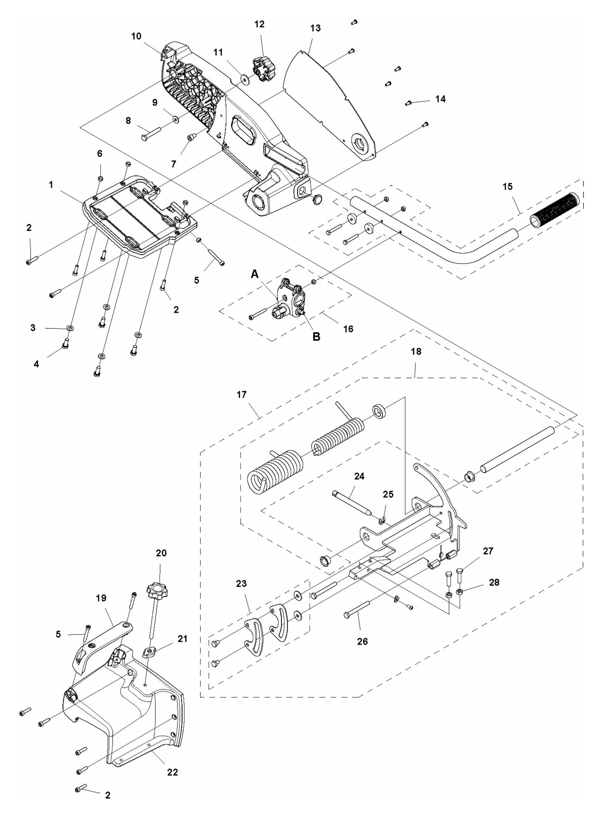MS 360 Cutting Head Assembly Parts