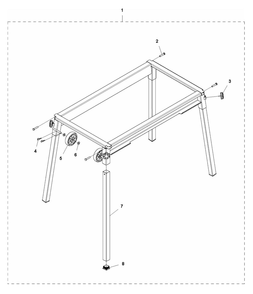 MS 360 Fixed Stands Assembly Parts