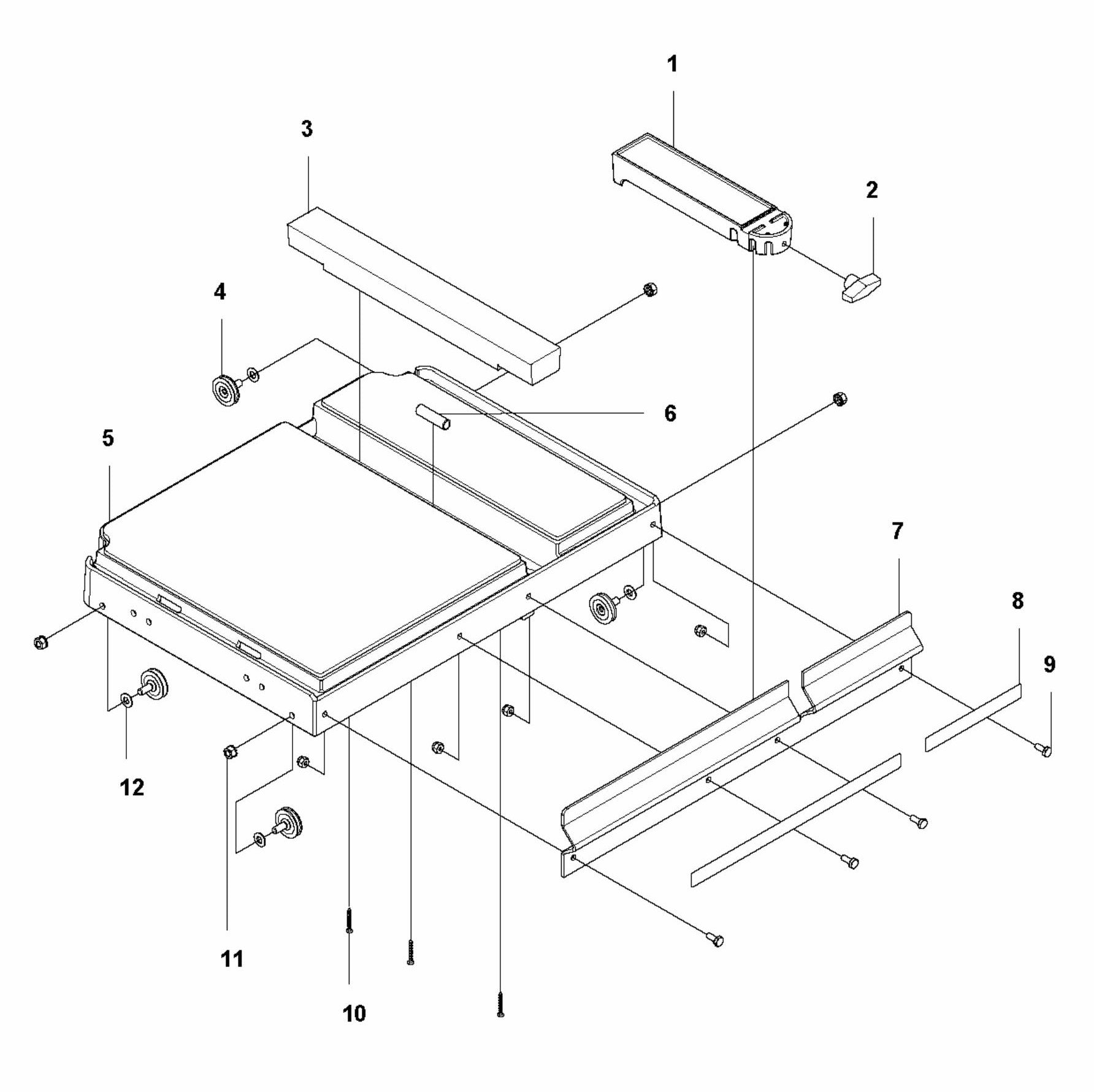 MS 610 Cart Assembly Parts