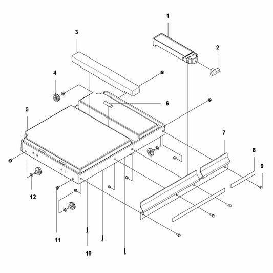 MS 610 Cart Assembly Parts