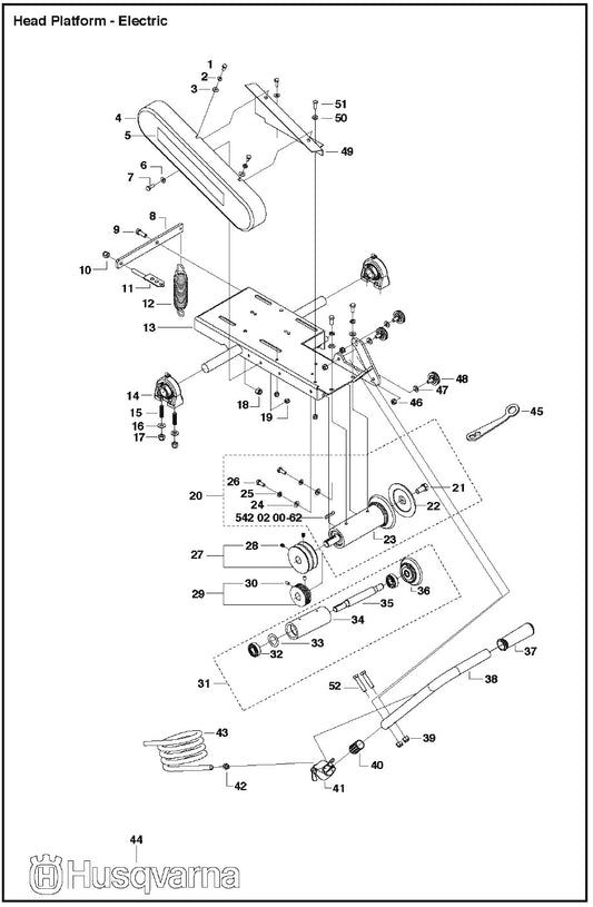 Head Platform - Electric Parts For MS 355 By Husqvarna