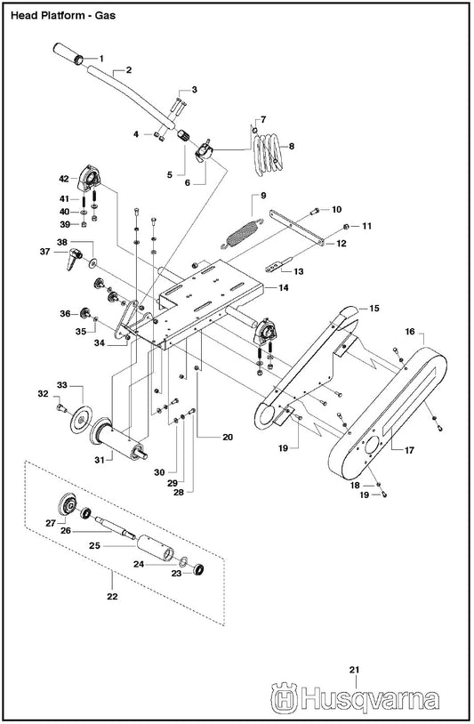 Head Platform - Gas Parts For MS 355 By Husqvarna