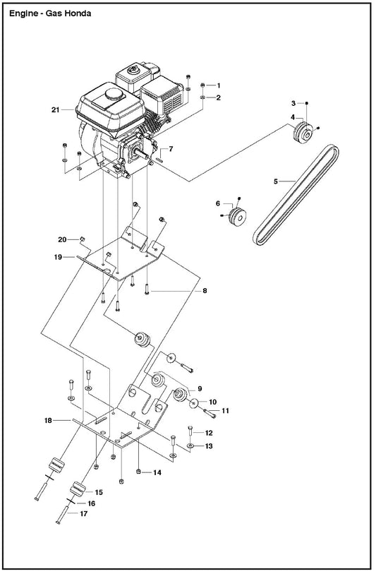 Engine - Gas Honda Parts For MS 355 By Husqvarna