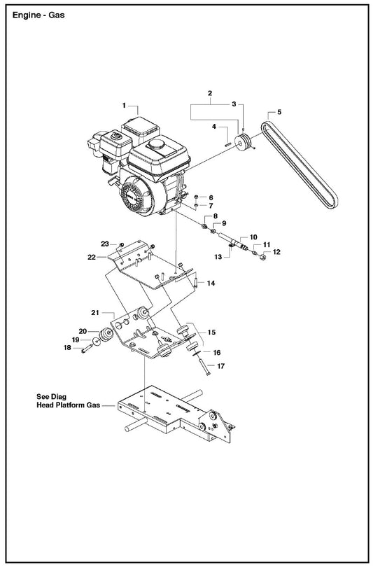Engine - Gas Parts For MS 355 By Husqvarna