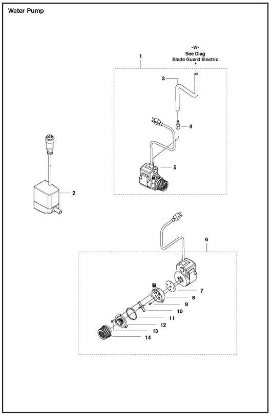 Water Pump Parts For MS 355 By Husqvarna